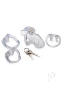 Master Series Clear Captor Chastity Cage With Keys - Medium...